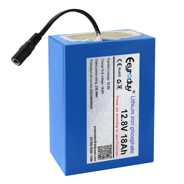 Rechargeable 12V 18Ah Li-ion Battery Pack OEM  LED Light Cylindrical Lithium Ion Batteries 18650 3S2P PCB