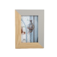 Sofine Bonne qualité Design rustique Verre transparent MDF 4x6 Bois MDF Cadre photo photo