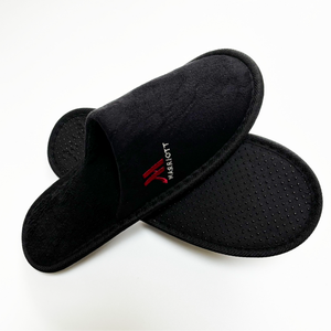 Pantuflas Desechables de Lujo para Hotel, Punta Cerrada, Color Negro, Forro de Coral, Suela Antideslizante, Duraderas y Suaves, para Hoteles <span class=keywords><strong>MARRIOTT</strong></span> - Product Image 5
