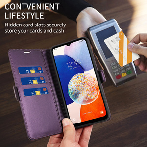 Étui portefeuille en cuir PU texturé pour <span class=keywords><strong>Sony</strong></span> <span class=keywords><strong>Xperia</strong></span> 10 VII, <span class=keywords><strong>Xperia</strong></span> <span class=keywords><strong>1</strong></span> VI, <span class=keywords><strong>Xperia</strong></span> 5 VI – Coque de téléphone classique et polyvalente - Product Image 3