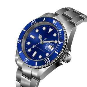 Mécanicien de mouvement automatique personnalisé sans logo OEM montres de haute qualité en acier inoxydable 904L à remontage automatique pour hommes - Product Image 1