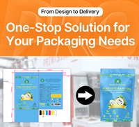 Sachet Doypack refermable en Mylar et PE, personnalisé avec fermeture zip, pour chips de banane, pulpe de fruits, emballage alimentaire recyclable
