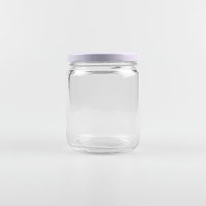 Bocaux <span class=keywords><strong>en</strong></span> verre transparent à large ouverture de 300 ml et 500 ml pour miel royal Etumax avec couvercle <span class=keywords><strong>en</strong></span> métal - Product Image 3