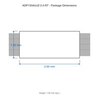 ADP150AUJZ-3.0-R7 3.0V 150 MA Circuit intégré à large plage de tension pour l'électronique grand public