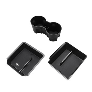 Boîte de rangement multifonctionnelle en plastique pour console centrale de voiture Tesla, organisateur pour mise à niveau de la console centrale du modèle 3 - Product Image 1