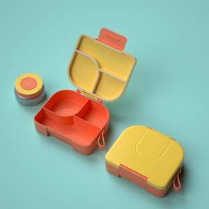 Bento Hộp Ăn Trưa cho trẻ em súp <span class=keywords><strong>Thermo</strong></span> ăn trưa hộp đựng thức ăn với 3 ngăn cho trẻ em học Hot thực phẩm cách điện Jar thực phẩm - Product Image 2