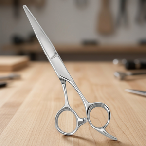 Ciseaux de coiffure professionnels en acier inoxydable de 6 pouces avec manche moyen pour la coupe et l'élagage des cheveux – Vente en gros - Product Image 3