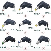 5,5x2,1mm Buchse auf 6,0x4,4mm Stecker Gleichstrom adapterst ecker DC5.5 Buchse zu Stecker rechtwinkliger Stecker 90-Grad-Winkel