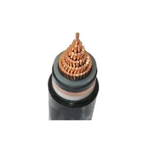 24kv electrical cable 3X185mm copper conductor XLPE insulation steel wire armourd 3 core MV power cable