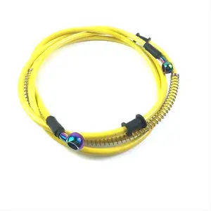AN3 PTFE Auto Brake Hoses With 3.2mm X 7.5mm Stainless Steel Wire Braided Hydraulic Brake Line
