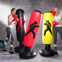 Sac de frappe gonflable de 160 cm pour fitness aquatique, sac de frappe lourd autoportant pour enfants
