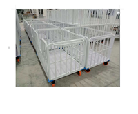 Chariot de transport en tissu à 3 côtés de type U |   Chariot robuste pour pièces de vêtements coupées