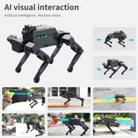 12DOF – Robot en métal pour chien bionique et chien, avec caméra de Vision AI, pour Raspberry Pi 4B, compatible avec la programmation Python, S1