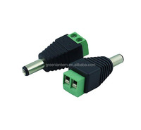Adaptateur Jack DC5.5*2.1mm Connecteur DC 2 broches Mâle Femelle Prise d'alimentation DC pour CCTV Bande LED Monochrome