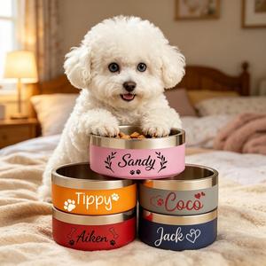 Custom <b>Dog</b> <b>Bowl</b>, <b>Personalized</b> Pet Food <b>Bowl</b> with Name, Anti-Slip Stainless Steel Cat Feeder, Pet Water <b>Bowls</b> - Product Image 4