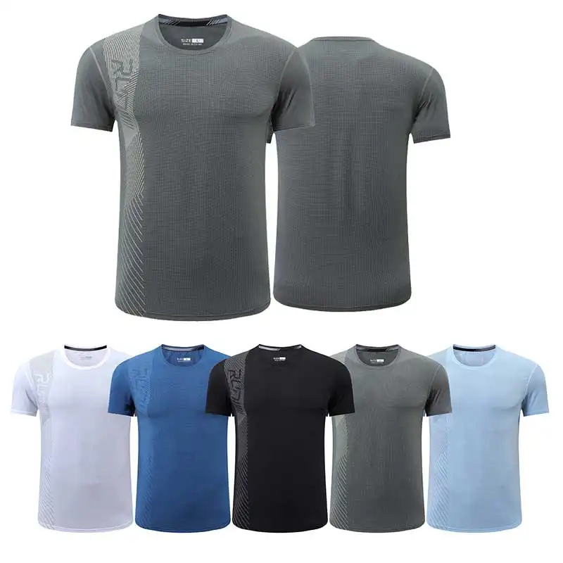 Diseño personalizado Ropa deportiva Ropa de hombre Camisetas de hombre Impresión de sublimación Espacios en blanco Lienzo Personalizar Poliéster Unisex Camiseta en blanco