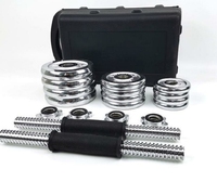 Ensemble d'haltères réglables en fonte OEM, 10-50 kg, finition vernie, écrou hexagonal, poignée antidérapante, haltère 2-en-1