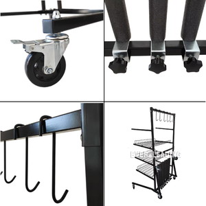 Rack de stockage de pièces de voiture roulant multifonctionnel pour atelier de réparation mobile - Product Image 2