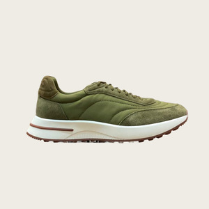 Sneakers Casual da Uomo per Allenamento, Tomaia in Tessuto Scamosciato, Design Bicolore, Suola Morbida in Gomma Naturale - Product Image 5