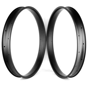 Llantas de Carbono para Bicicleta Fatbike de <span class=keywords><strong>26</strong></span> Pulgadas, Llantas de <span class=keywords><strong>Doble</strong></span> <span class=keywords><strong>Pared</strong></span> de 65 mm de Ancho para Bicicleta Fatbike/Bicicleta de Nieve/Bicicleta de Arena - Product Image 1