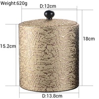 Seau à glace en acier inoxydable recouvert de cuir PU avec couvercle pour service de bouteilles de vin, bar, pub, hôtel, table, vente en gros