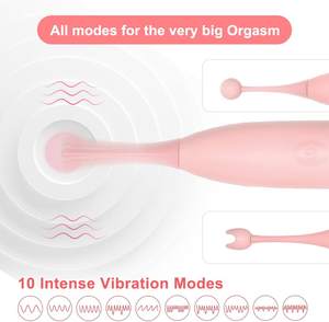 Yüksek frekanslı meme klitoral vibratör anında orgazm klitoris vajina stimülatörü yetişkin seks oyuncak <span class=keywords><strong>2</strong></span> In 1 G Spot vibratör kadın - Product Image 2