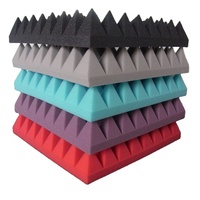 Offres Spéciales panneaux acoustiques pyramides ignifuges mousse insonorisante panneau acoustique en Polyester mousse acoustique insonorisante