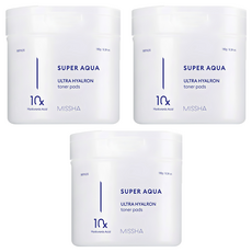 Per MISSHA Super Aqua Ultra Hyaron Toner Pad 90 EA 3 EA Vegan Toner per sensibili includono pantenolo minerale glicerina vitamina E - Product Image 1