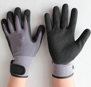 Suncend fabrika düşük fiyat akrilik terry liner sandy nitril kaplı soğuk dayanıklı iş eldivenleri - Product Image 5