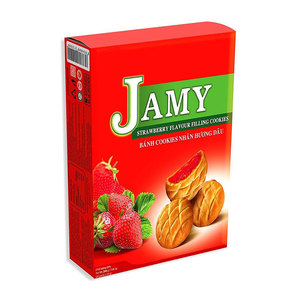 Galletas de Sabor Fresa al por Mayor, Rellenas de Mermelada, Snacks a Granel - Product Image 1