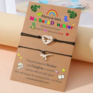 Braccialetto Creativo in Acciaio Inox con Piccolo Elemento a Forma di Uovo di Dinosauro, Unisex, per Madre-Figlia, Genitore-Figlio, per Anniversario - Product Image 3