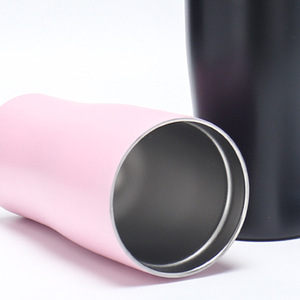 Stainless Steel Tumbler <b>Double</b> <b>Wall</b> Vacuum Insulated 20 Oz Travel <b>Mug</b> With Lid Pink Black Color Options - Product Image 3