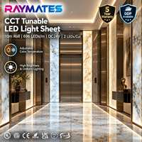 Feuille LED flexible rétroéclairée UL ETL, CRI élevé, CCT réglable 2700+6500K, panneau LED haute densité découpable pour mur rétroéclairé en onyx