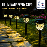 Lampe solaire LED en forme de fleur, style européen, ABS brillant, étanche IP65, pour pelouse, extérieur, rue, cour, jardin, prairie