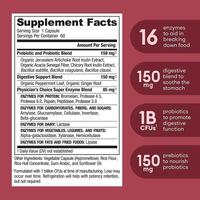 Supplément intestinal de marque privée spiruline probiotiques prébiotiques capsules d'enzymes digestives pour une digestion saine