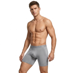 Boxer da <span class=keywords><strong>Uomo</strong></span> in Fibra di Bambù Senza Cuciture con Logo/Design Personalizzato OEM/ODM Personalizzabile - Product Image 4