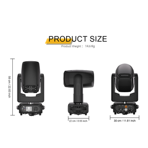 Shehds Cầu Vồng 300W Di Chuyển Đầu Ánh Sáng Chùm Sharpy Chùm Lyres 300 Di Chuyển Đầu 300W Trắng LED Ánh Sáng Sân Khấu shource Disco - Product Image 5