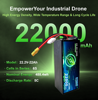 Baterai Lithium Drone 5C 22000mAh, Daya Tahan Lama untuk Inspeksi & UAV Industri Angkat Berat