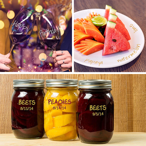 Rotuladores de pintura de 10 colores metálicos para mayoristas, rotuladores artísticos permanentes con purpurina para copa de <span class=keywords><strong>vino</strong></span> - Product Image 6