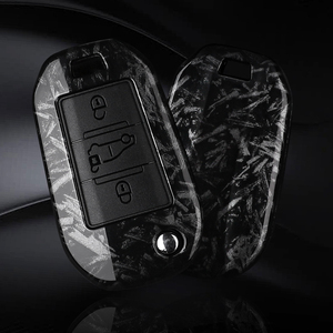 Étui de <span class=keywords><strong>protection</strong></span> pour clé de voiture en plastique carbone pour <span class=keywords><strong>Peugeot</strong></span> 208 <span class=keywords><strong>308</strong></span> T9 508 2008 pour Citroën C4 pour Opel Corsa Crossland X Accessoires auto - Product Image 6