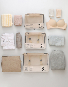Juego de 7 cubos de embalaje, bolsa de almacenamiento de ropa, organizadores de embalaje de equipaje para <span class=keywords><strong>viajes</strong></span>, juego de 7 piezas, cubos de embalaje - Product Image 4