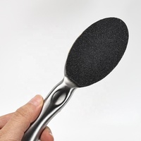 Râpe de pédicure lime à callosités coussinets de pédicure manche en acier inoxydable silencieux outils d'entretien limes de pied remplaçables pédicure