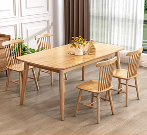 Tavolo da Pranzo in <span class=keywords><strong>Legno</strong></span> Massello Nordico, Combinazione Tavolo e Sedie per Piccola Famiglia - Product Image 2