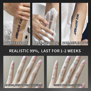 Tatuaggio semipermanente creativo del tatuaggio della <span class=keywords><strong>stella</strong></span> temporaneo impermeabile della durata del tatuaggio <span class=keywords><strong>a</strong></span> base di erbe del braccio di 2 settimane - Product Image 6