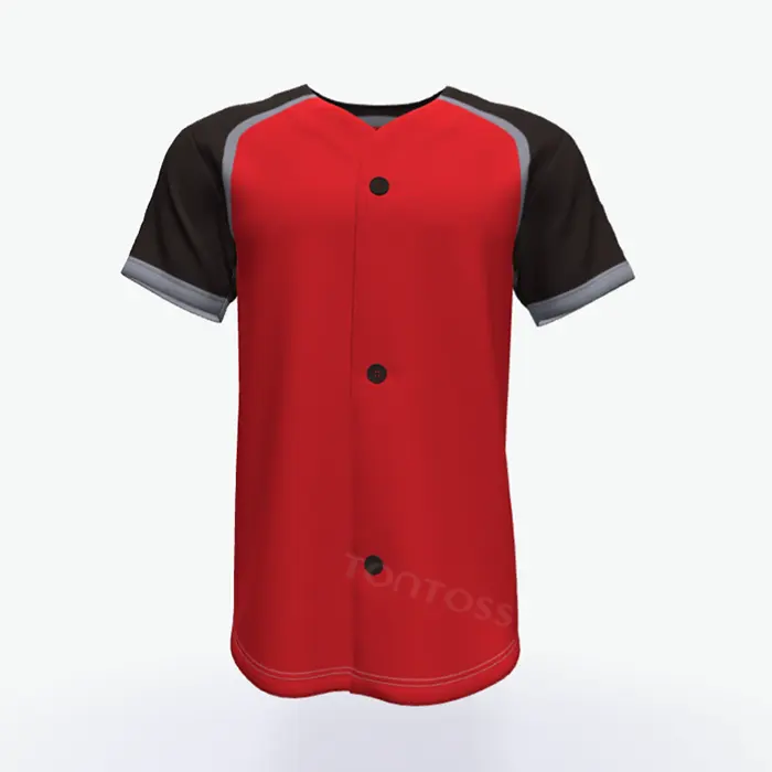 Nova Jersey De Beisebol Para Homens Botão Personalizado T-shirt Dropshipping Roupas Streetwear Uniformes Camisa Casual