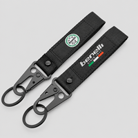 Dragonne tressée pour clé de voiture avec mousqueton et anneau de suspension, sangle de poignet colorée avec étiquette logo pour accessoires automobiles, vente en gros