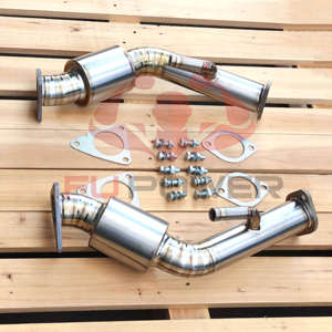 Tubos de bajada de resonador de escape de titanio 370Z 350Z VQ35HR Infiniti G35 G37 q60 VQ37VHR Tubo de prueba - Product Image 4