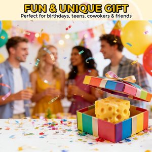 Cheese <b>Squishy</b> TPE Squeeze Toy Stress Relief Fidget For Kids Birthday Gift - Product Image 6