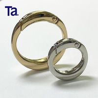 Grosir Pabrik TANAI tas tangan cincin pegas Oval logam aksesori perangkat keras cincin Musim Semi berbentuk telur dapat dilepas