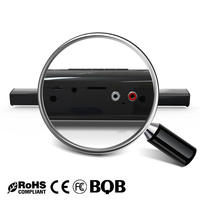 Barre de son 20W 8 pouces 2.0 canaux avec connexion sans fil pour téléviseur et système home cinéma, en ABS, vente en gros